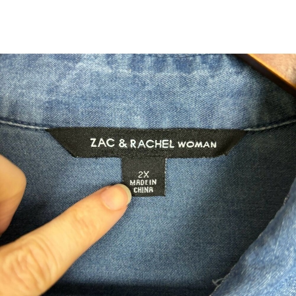 Blue Button-Up Shirt - Picture 7 of 12